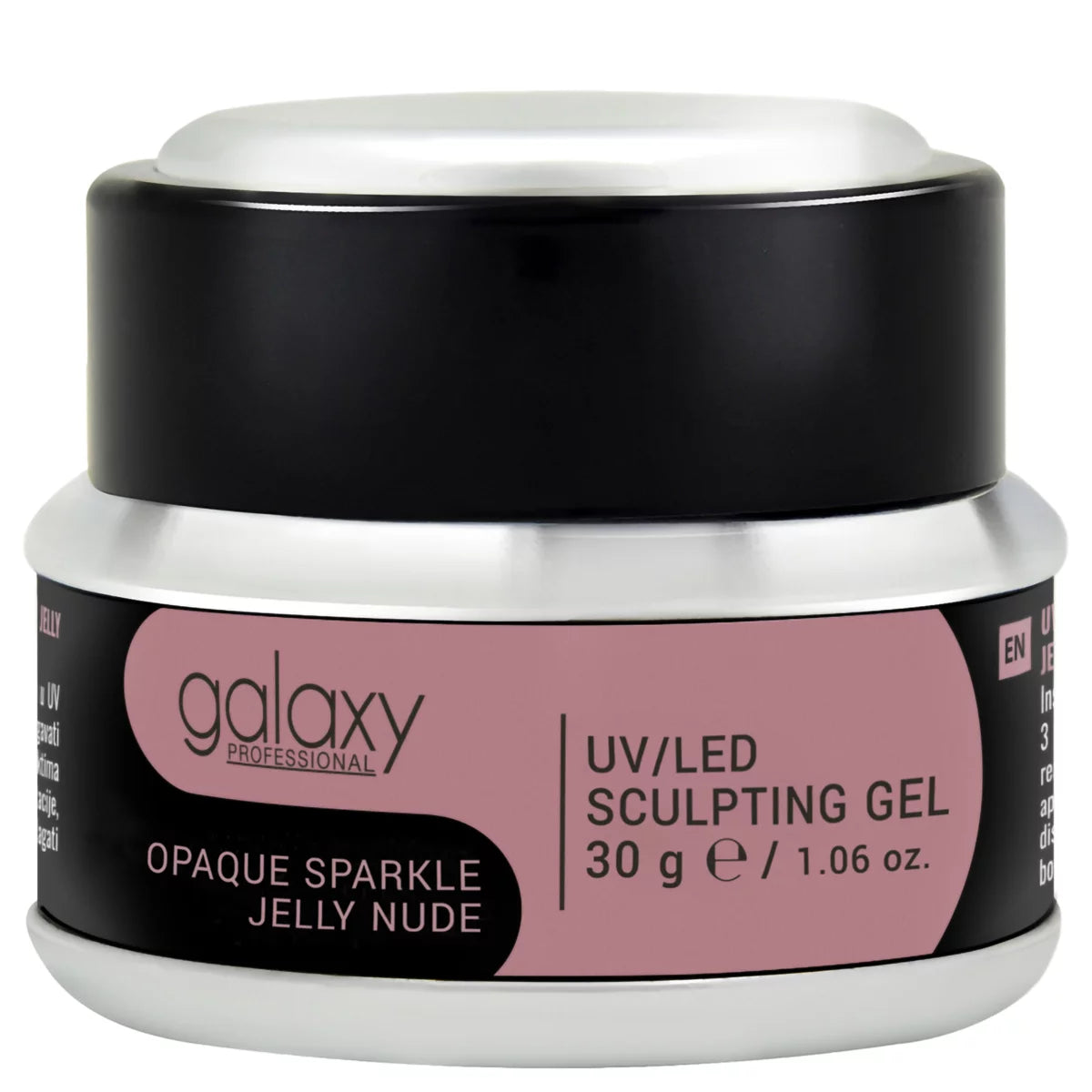 Sculpting Gel GALAXY UV/LED OPAQUE SPARKLE JELLY NUDE 30g