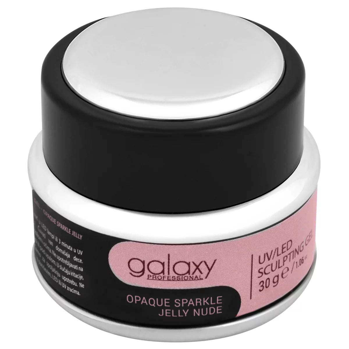 Sculpting Gel GALAXY UV/LED OPAQUE SPARKLE JELLY NUDE 30g