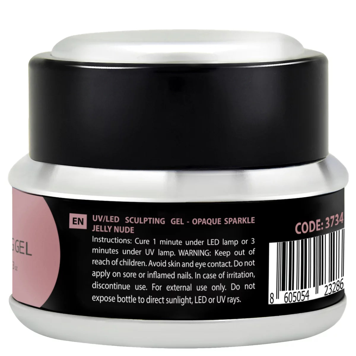 Sculpting Gel GALAXY UV/LED OPAQUE SPARKLE JELLY NUDE 30g