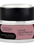 Sculpting Gel GALAXY UV/LED OPAQUE SPARKLE JELLY NUDE 30g